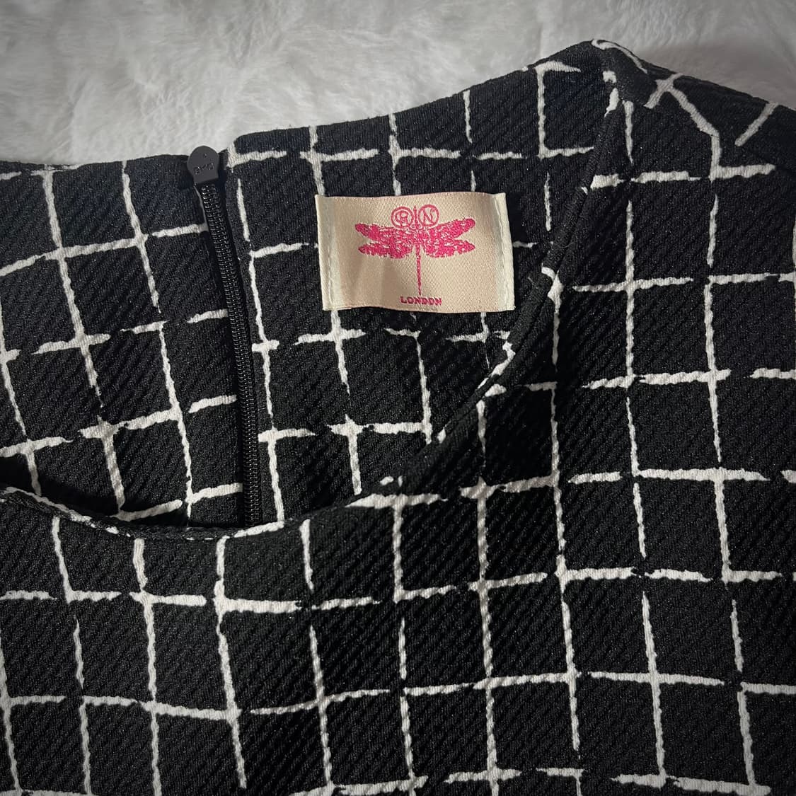 오네갸루 체크 원피스 상품이미지3