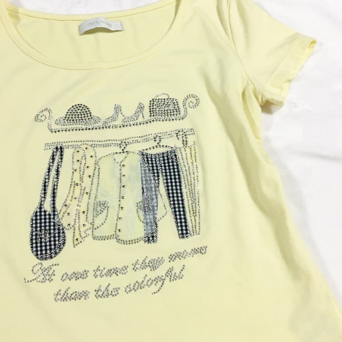 세실맥비 레몬 비즈 반팔티셔츠 상품이미지2