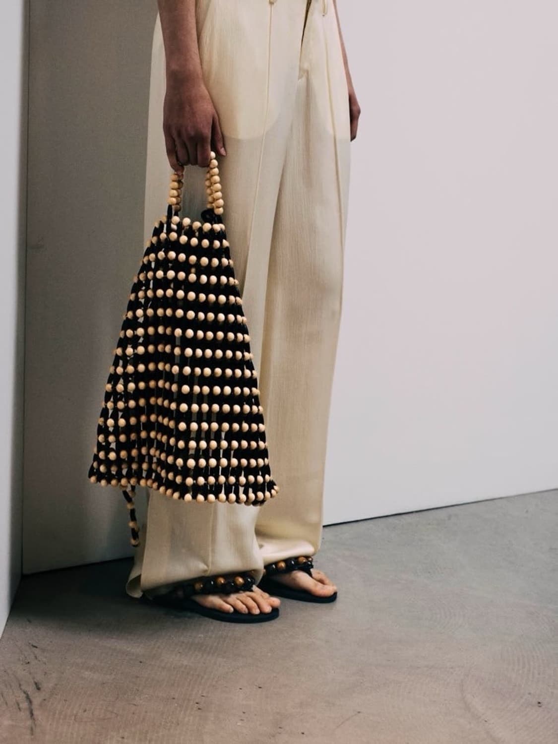 Cmmm Swdn Wooden Beads Bag 상품이미지1