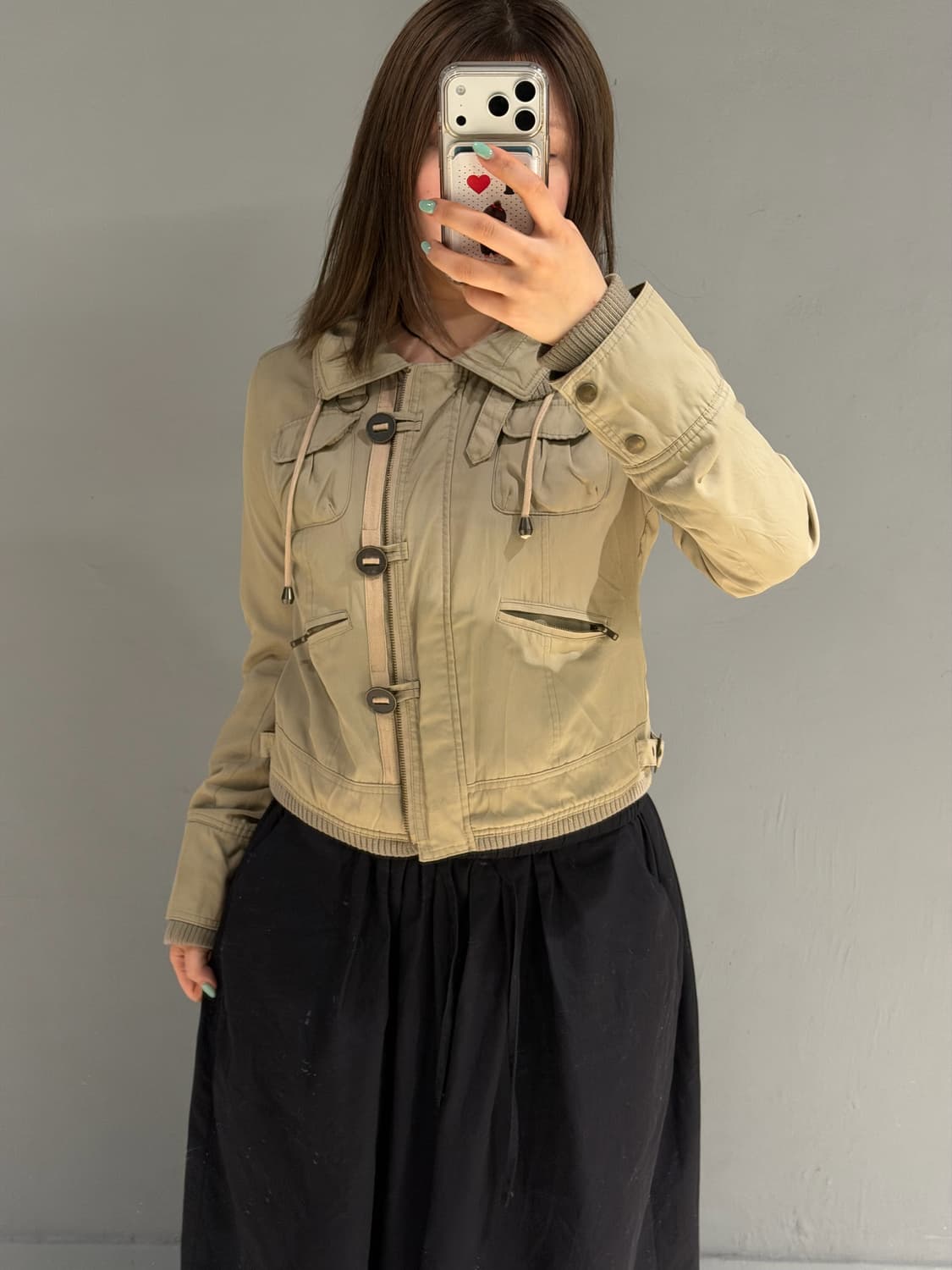 high-neck button-up detail jacket 상품이미지4