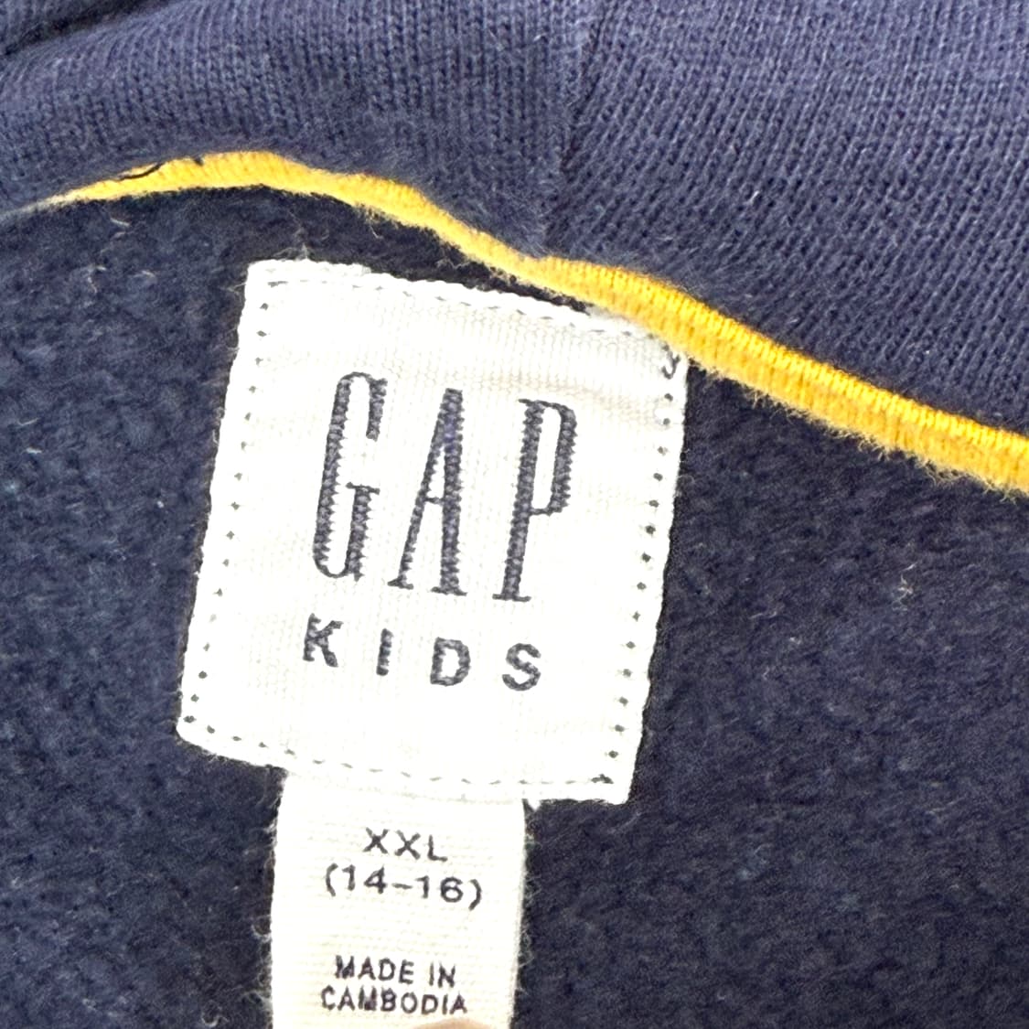 XL GAP 갭 네이비 후드 티셔츠 상품이미지5