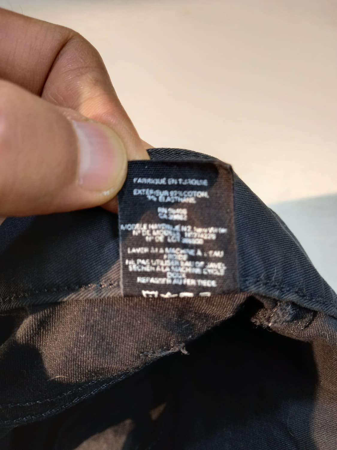 34 Theory 봄여름용 스판 슬림일자 치노팬츠 블랙 34-560 상품이미지9