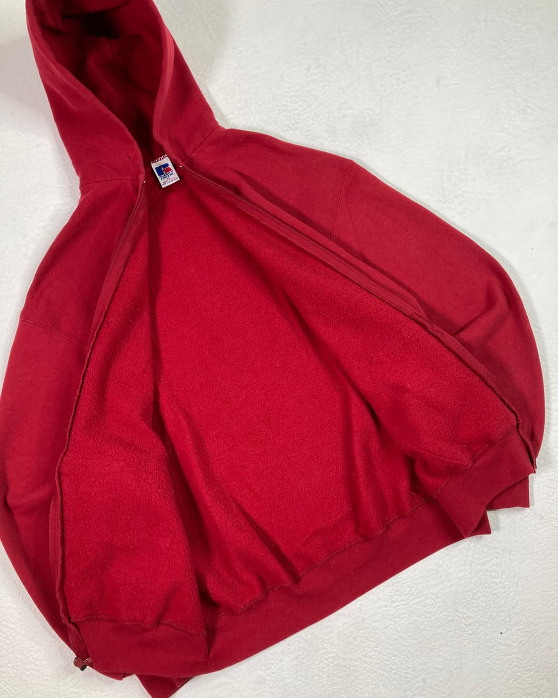 90s Russell Zip Up Hoodie (red) 상품이미지7