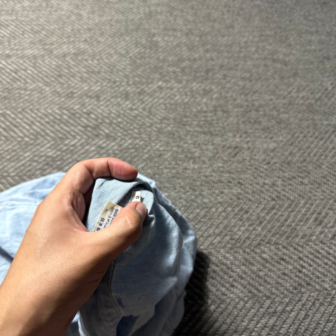 일본 오어슬로우 연청 샴브레이 데님 반팔 셔츠 3 상품이미지5