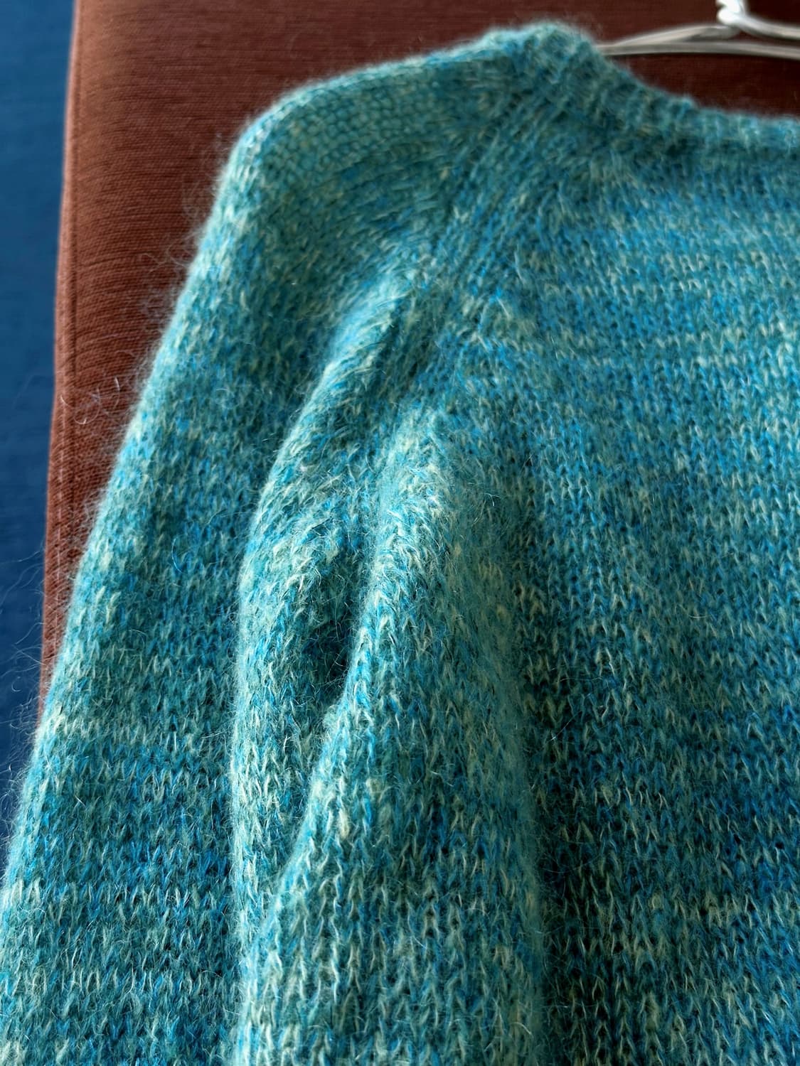 Mohair wool pattern design knit cardigan 상품이미지6