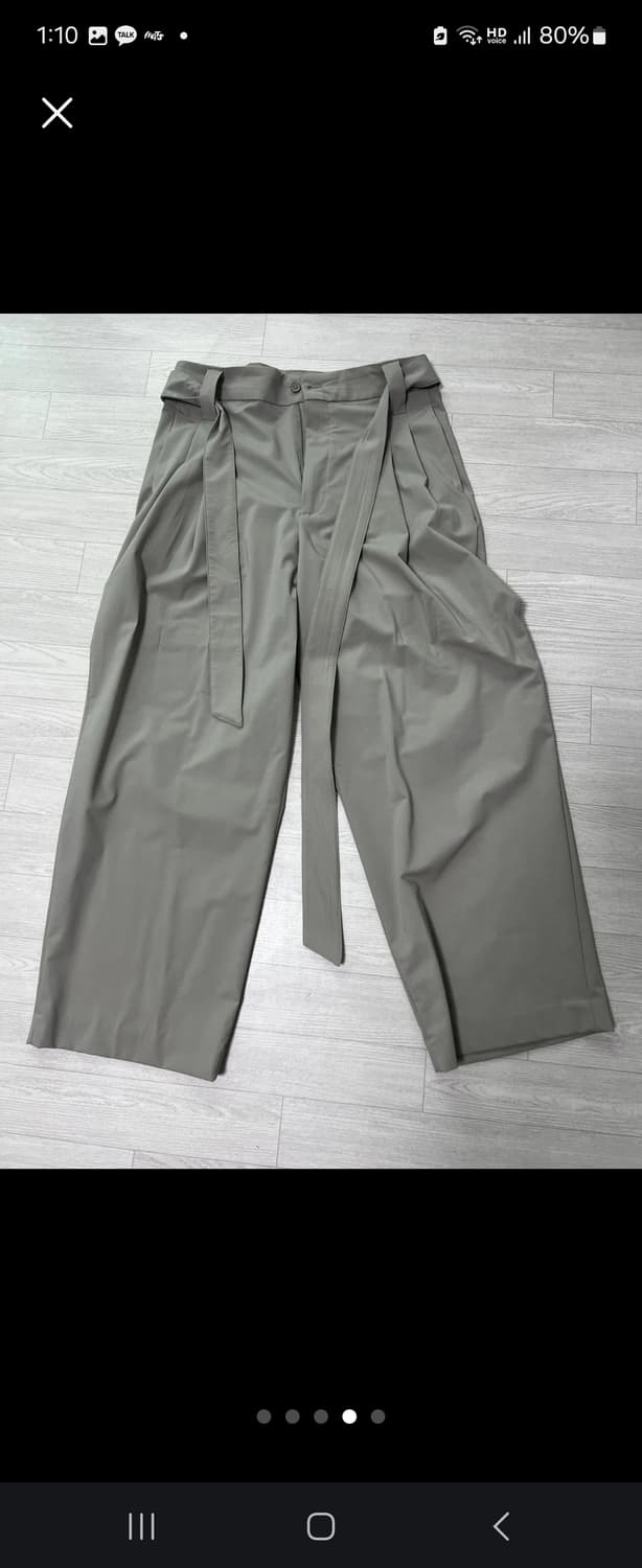 자라 벨티드 와이드팬츠 상품이미지1