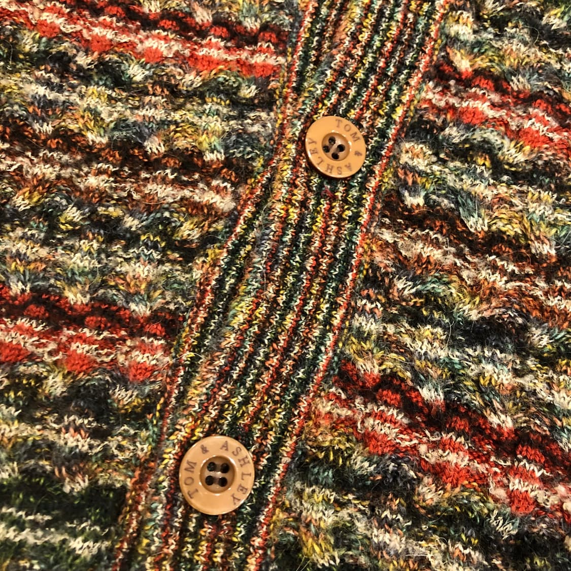 미쏘니 울 패턴 가디건 상품이미지4