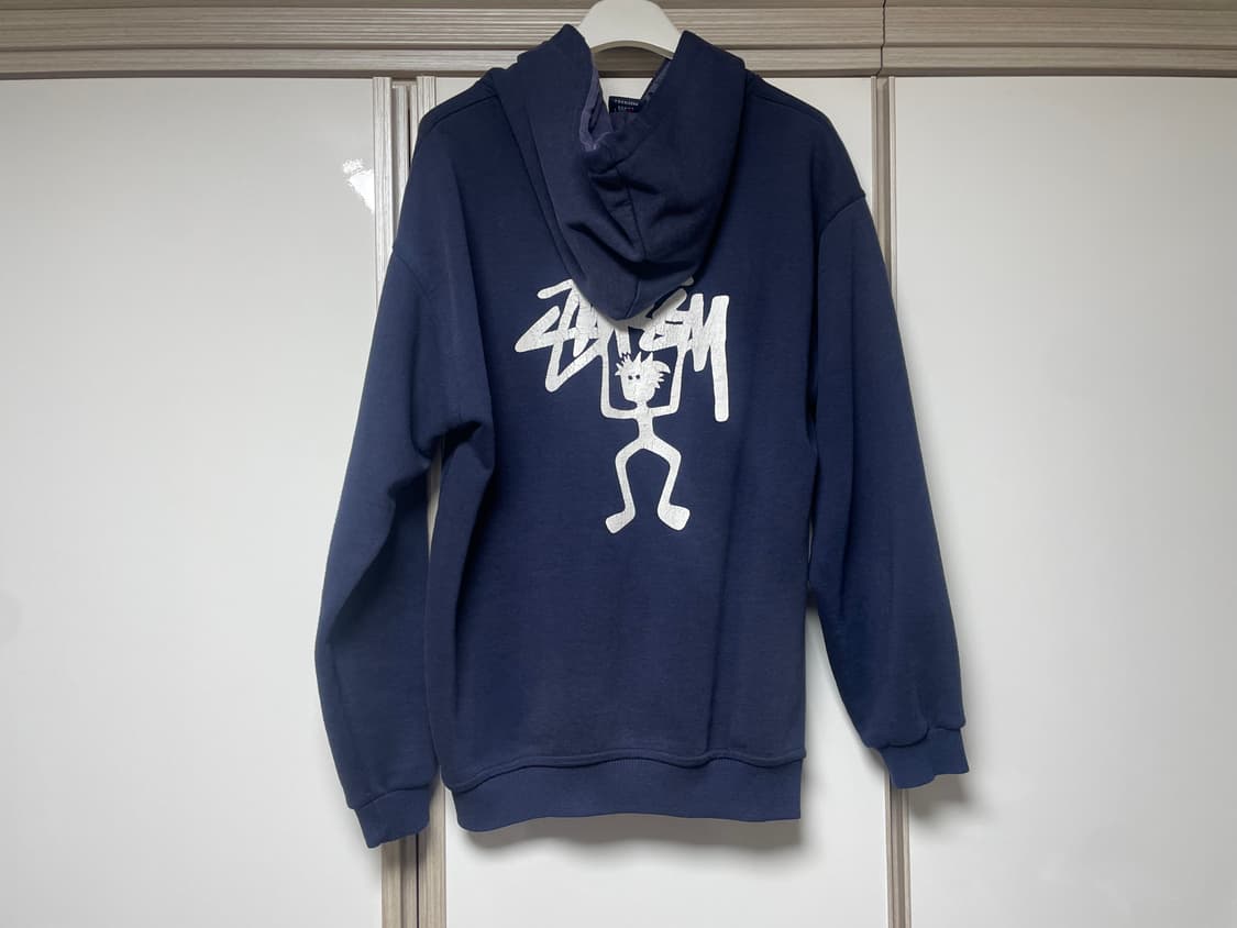 [L] 빈티지 90s stussy 올드 스투시 후드티 네이비 상품이미지2
