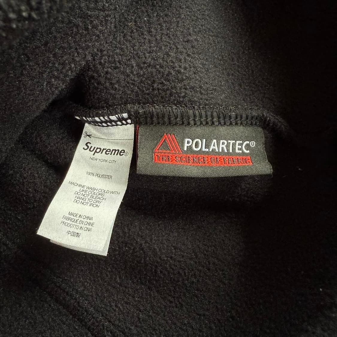 슈프림 폴라텍 하프 집 풀오버 블랙 상품이미지6