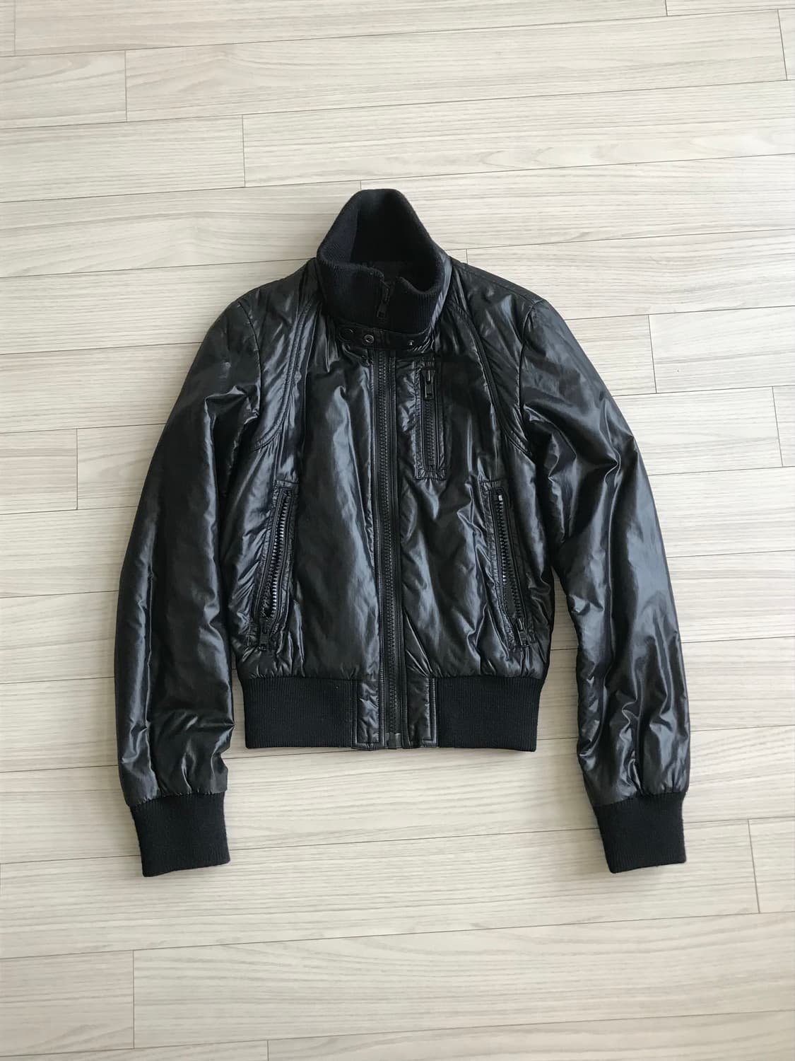 슬림 하이넥 포켓 자켓  상품이미지1