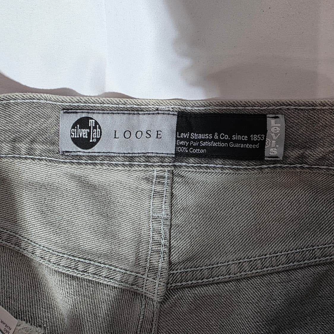 [W34L32]리바이스 실버탭 루즈핏 그레이 데님 팬츠 상품이미지5