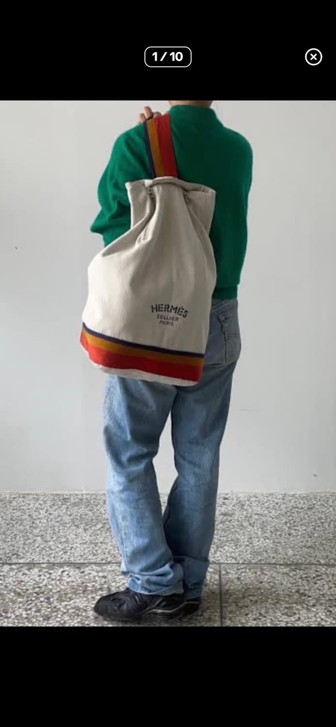 HERMES SELLIER PARIS CANVAS BAG UNISEX 상품이미지1