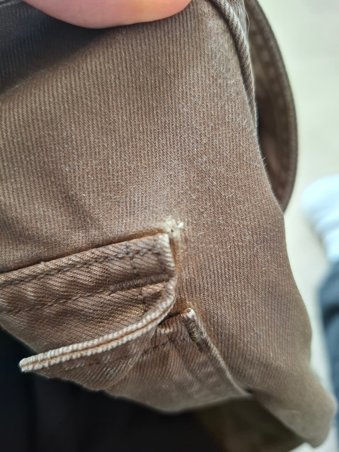 30/30 RRL 더블알엘 왁스 코티드 필드핏 치노 워크 팬츠 브라운 상품이미지7