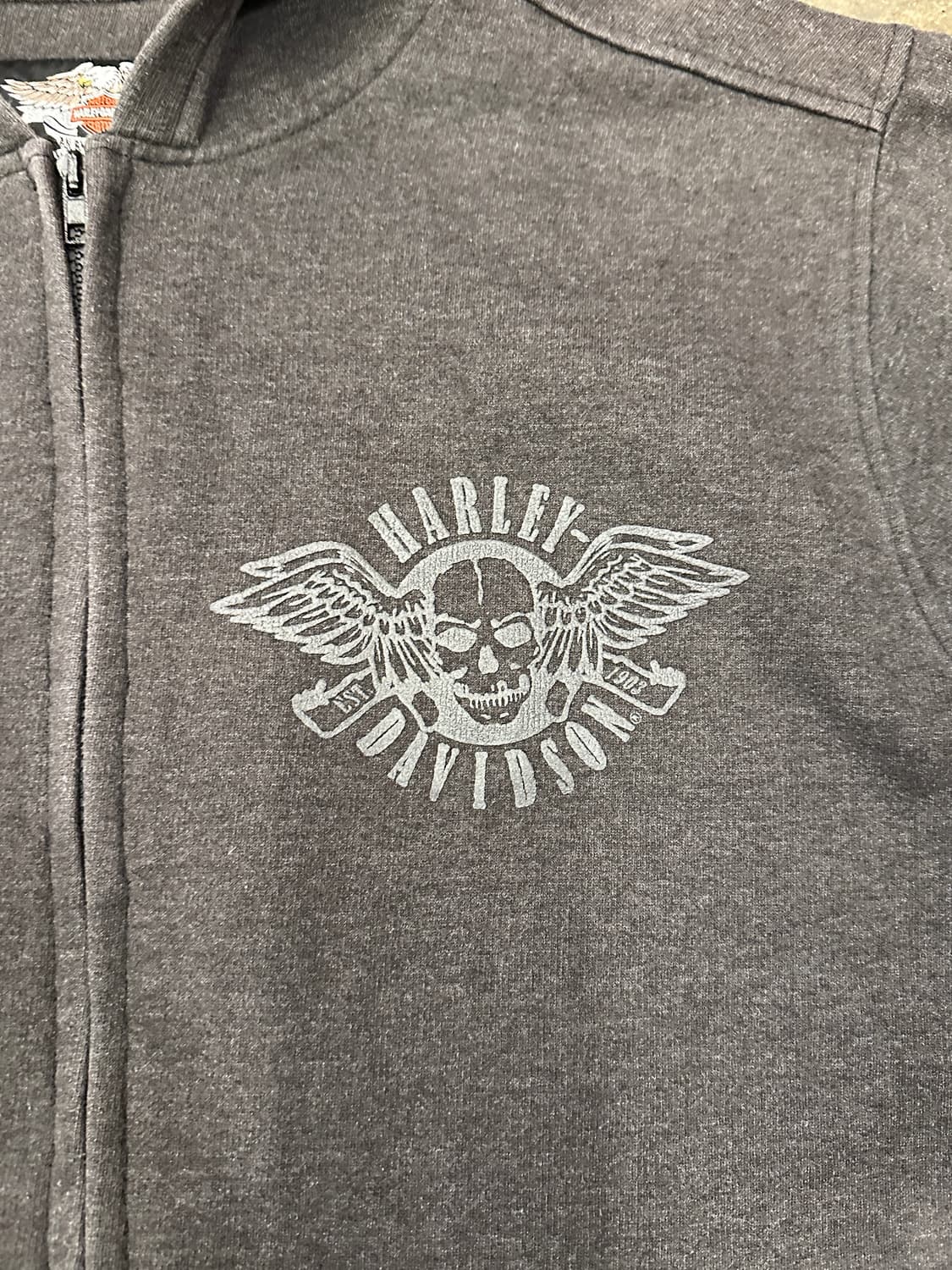 할리데이비슨 후드집업 차콜 L 상품이미지4