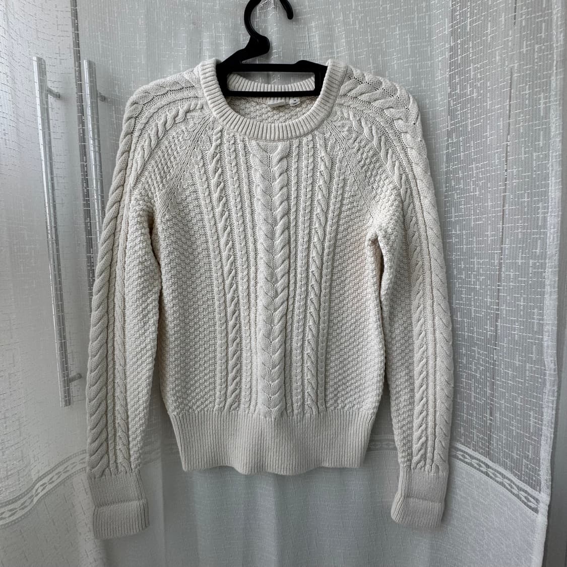 GAP 갭 아이보리 긴팔 케이블 니트 트셔츠 XS 상품이미지2
