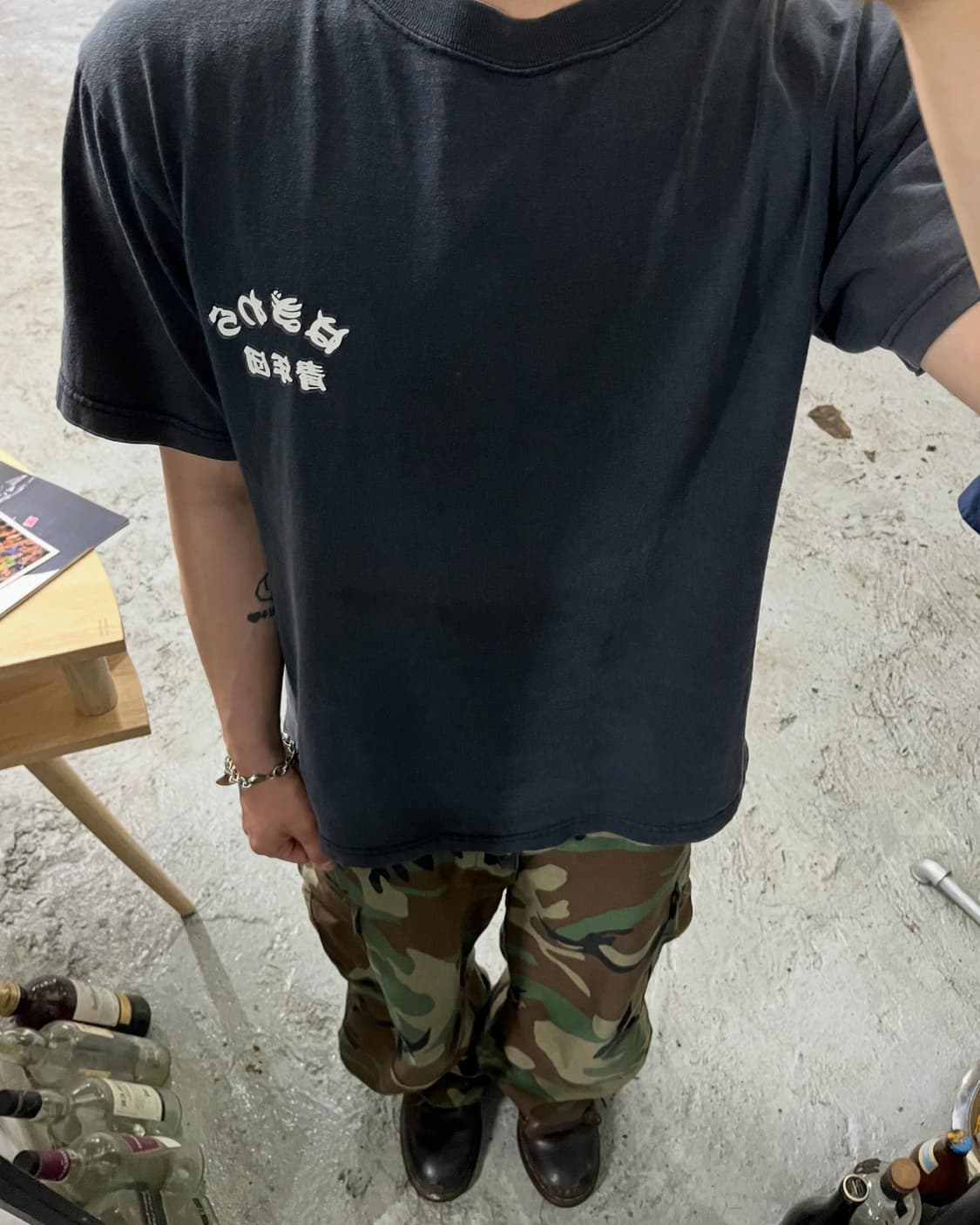 GLIMMER 青年団 なぎわら fade tee 상품이미지1