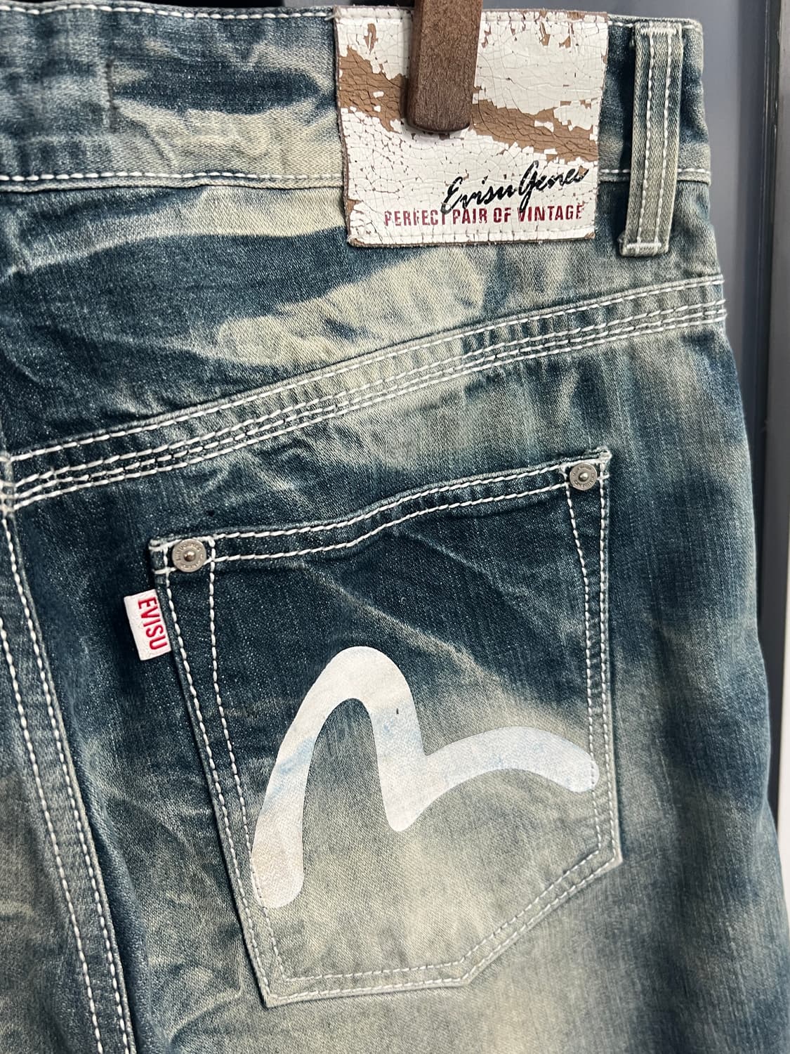 Evisu 에비수 스톤 워싱 데님 팬츠 상품이미지3