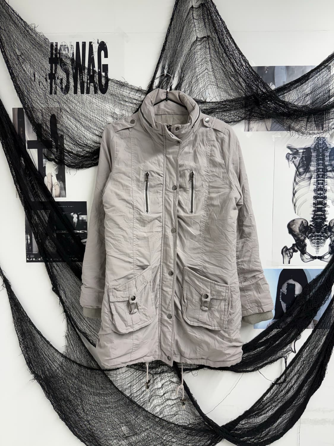 00s zipper detail long jacket 상품이미지1