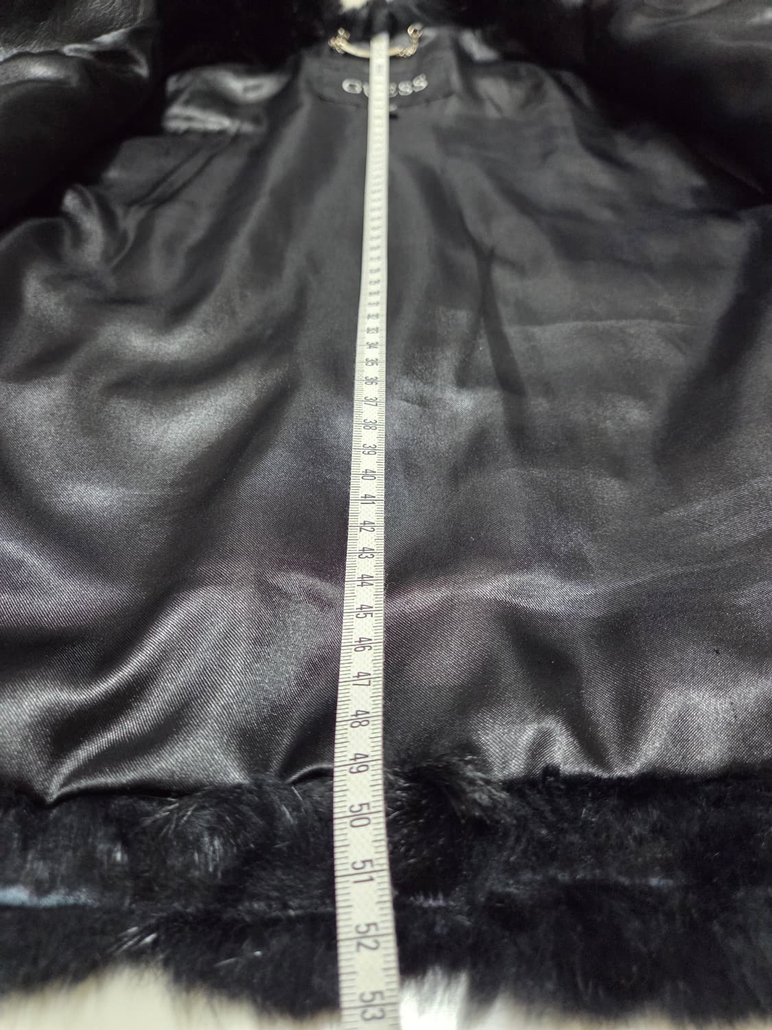 게스 블랙 퍼 자켓 상품이미지8