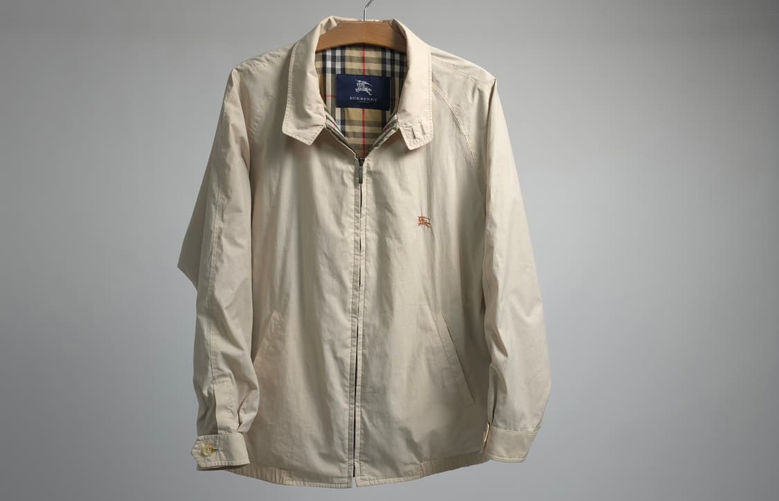 버버리 런던 정품 블루종 해링턴 자켓 바람막이 항공 점퍼 100 상품이미지4