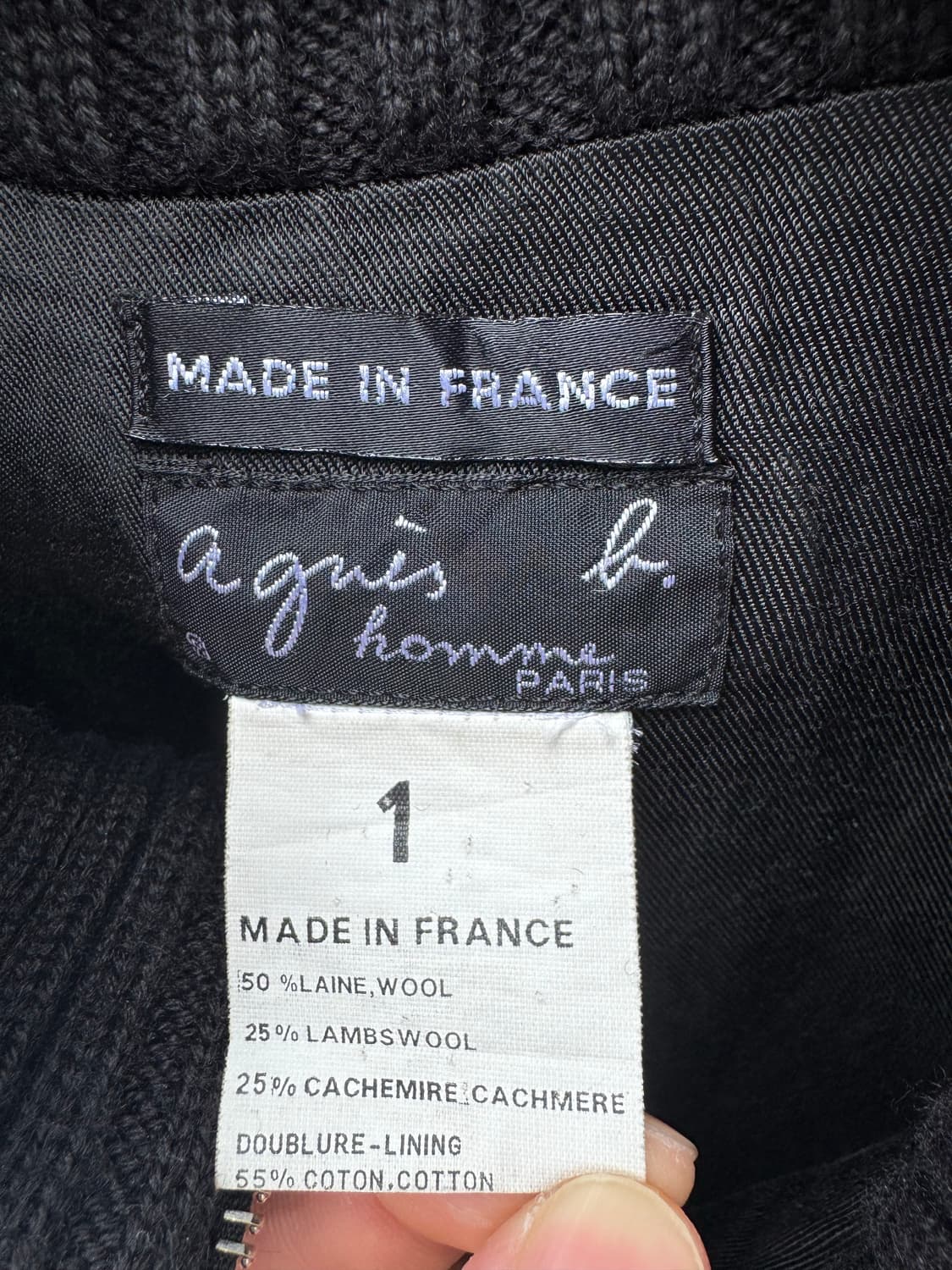 Agnes B 아네스베 울 집업 자켓 상품이미지8