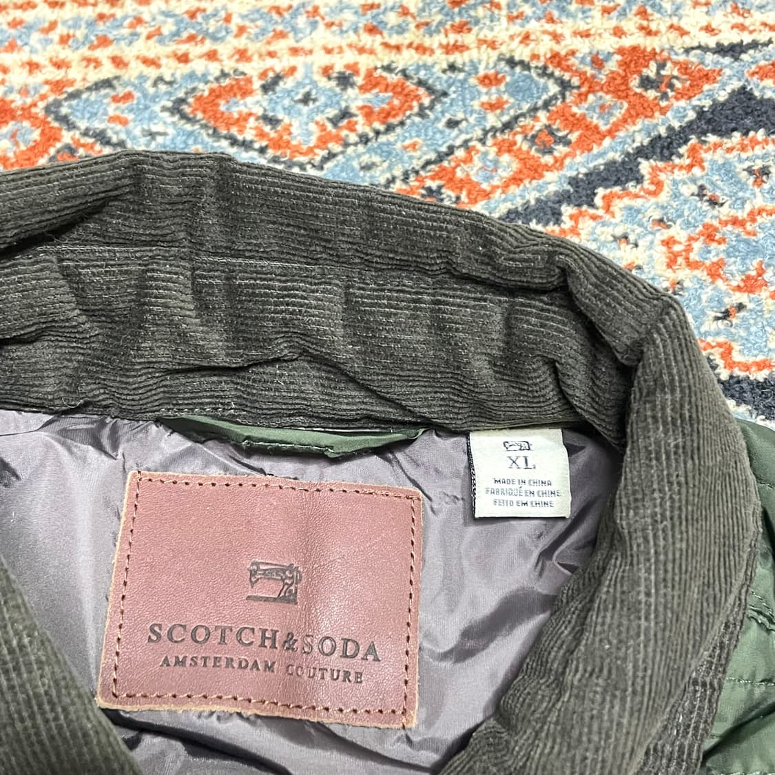 스카치앤소다 브라운 카키 퀼팅자켓 여성XL 상품이미지6