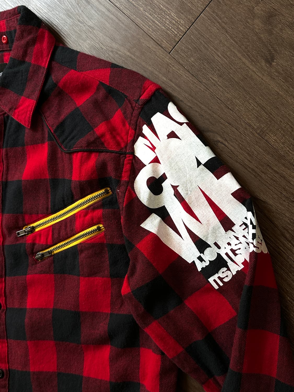 Sorridere 펑키 디테일 플레이드 체크 셔츠 상품이미지9