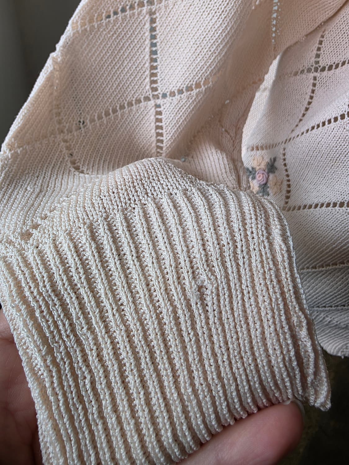 핸드메이드 플라워 크로쉐 펀칭 니트 가디건 상품이미지4