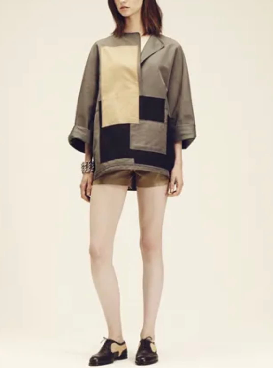 (40)보테가베네타 오버핏 패치워크 풀오버 상품이미지1