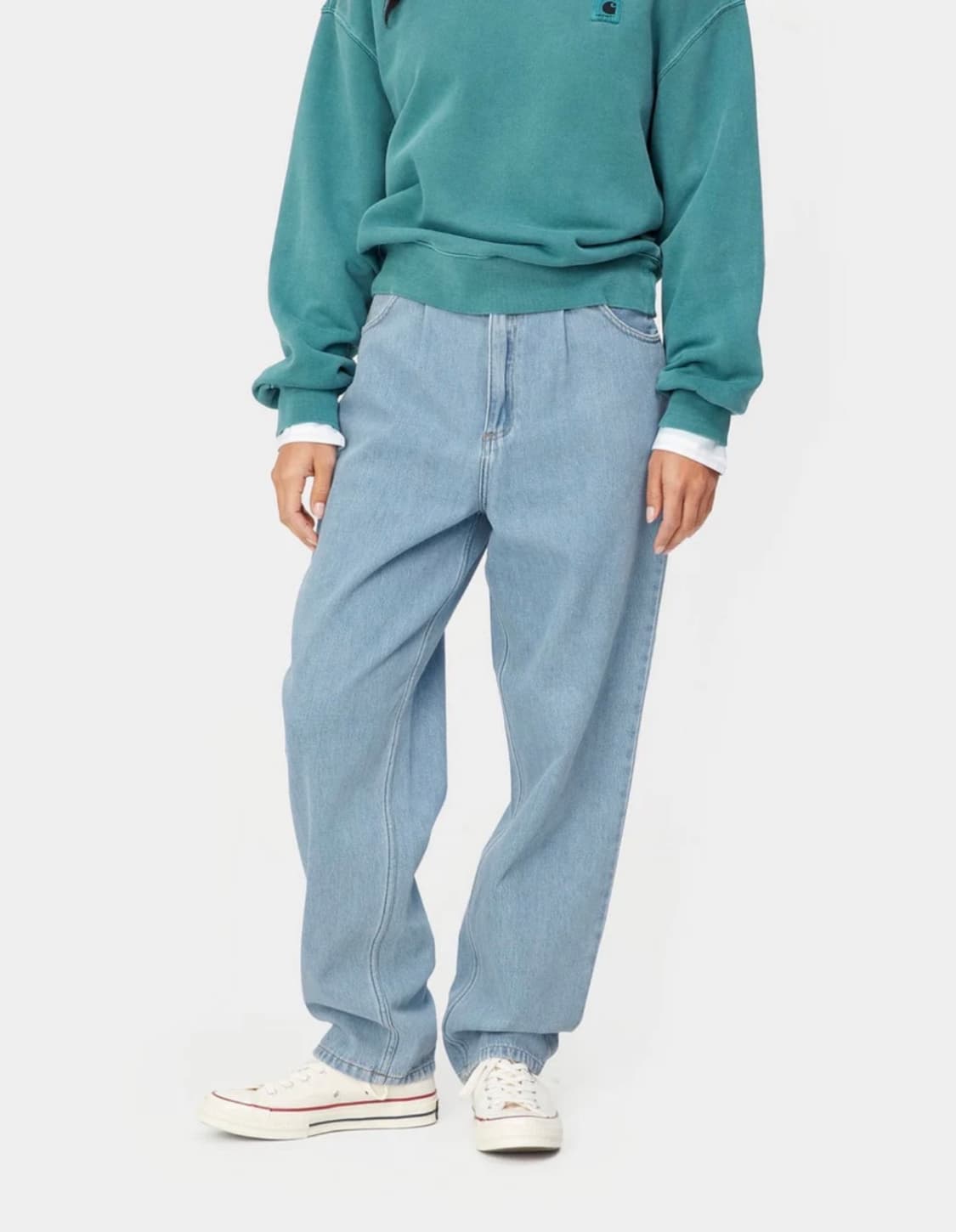 칼하트WIP 스톤워시드 데님팬츠 연청 상품이미지6