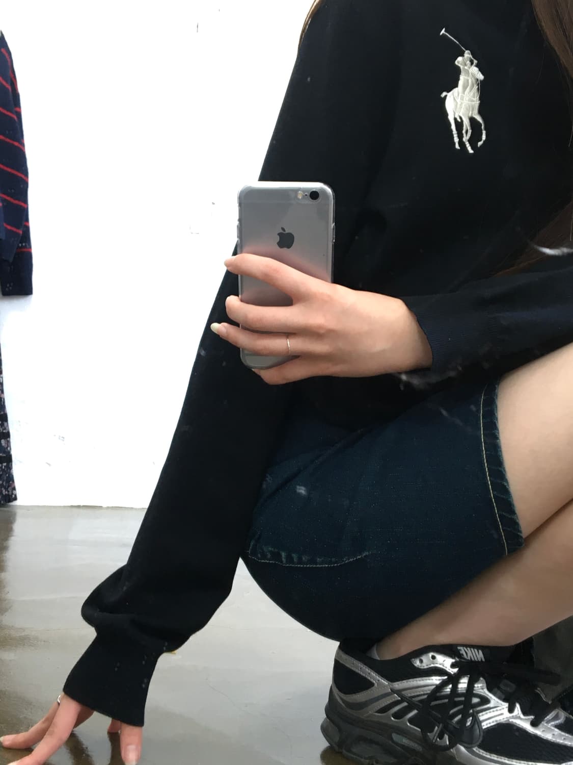 폴로 랄프로렌 빅포니 집업 스웨터 네이비 상품이미지1