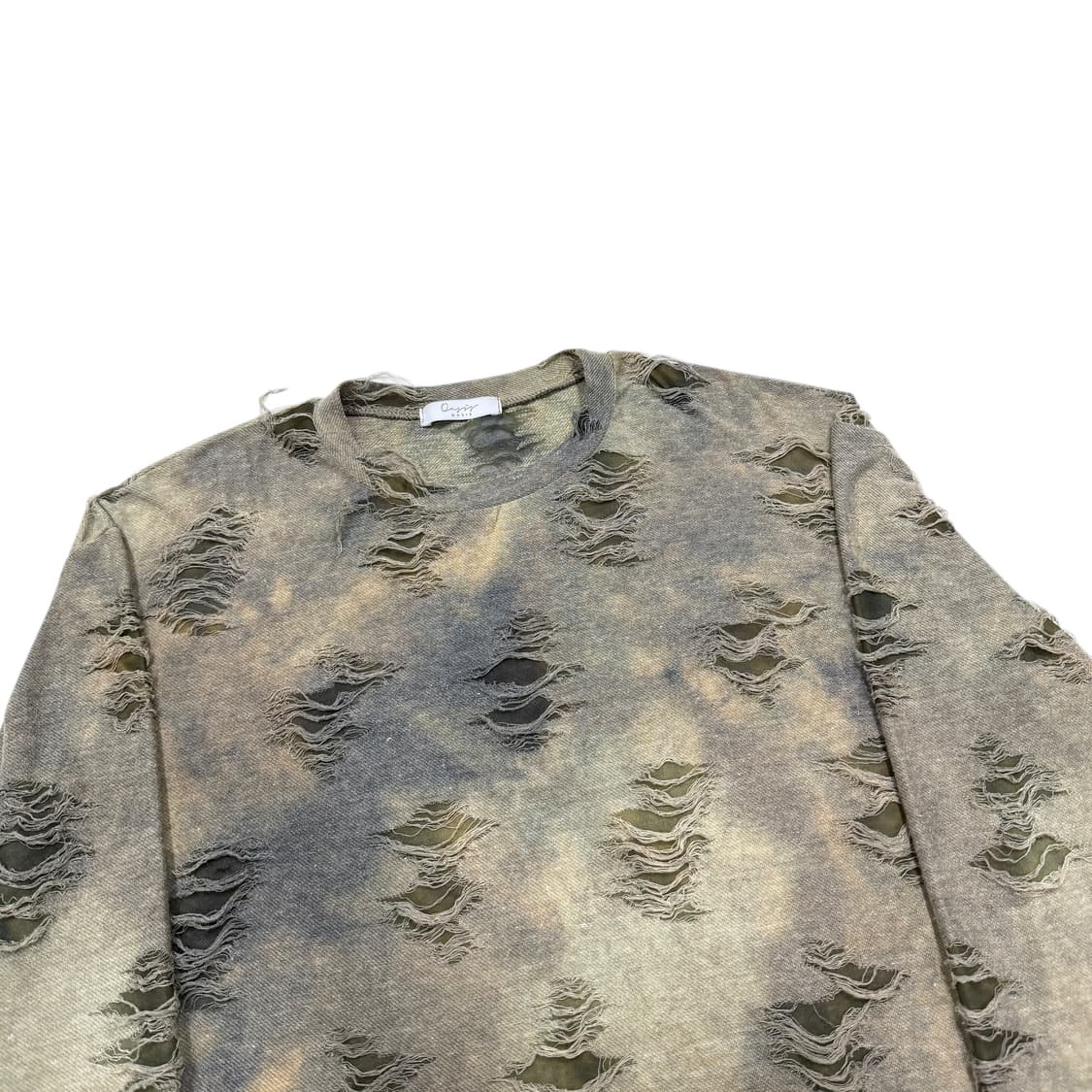 빈티지 데미지 워싱 디테일 롱슬리브 긴팔티 상품이미지2