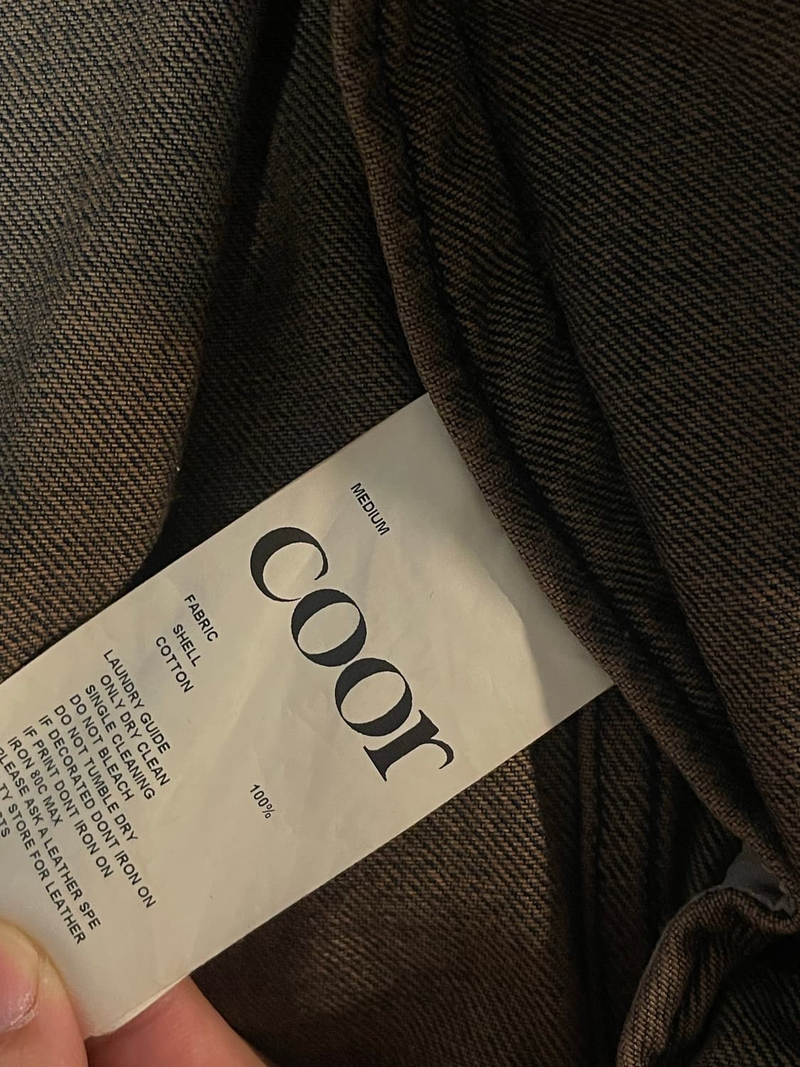 (M) COOR 쿠어 틴트 데님 집업 자켓 (인디고브라운) 청자켓 판매 상품이미지7