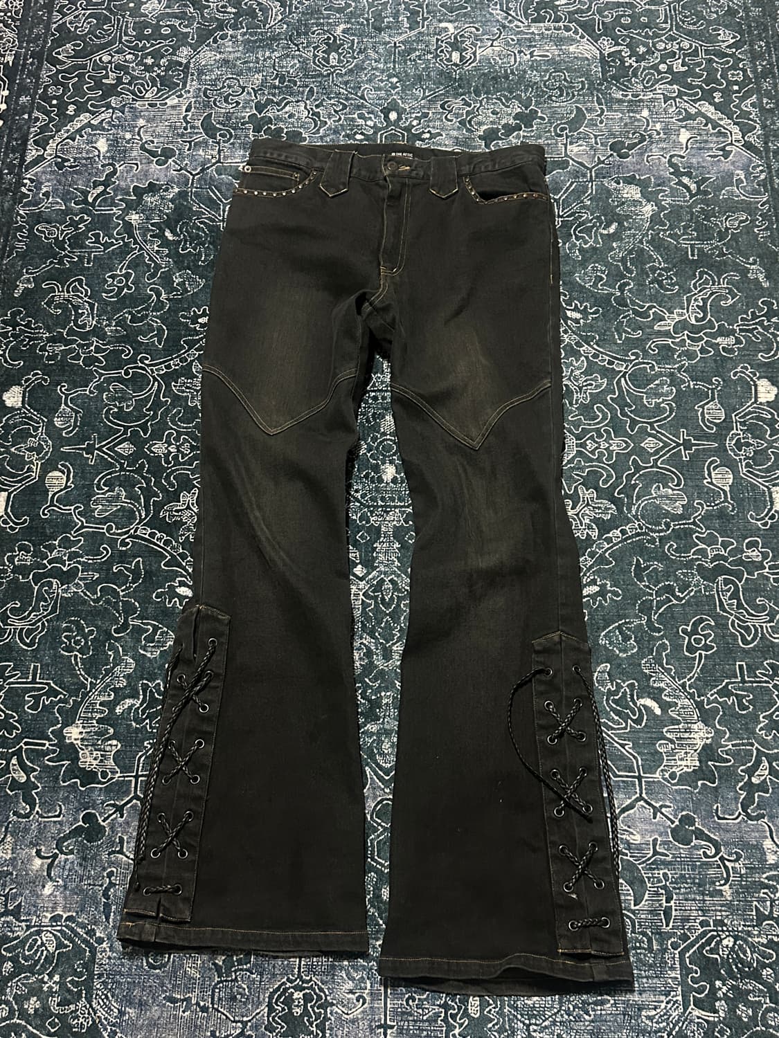 In the attic lace up bootcut jean 상품이미지1
