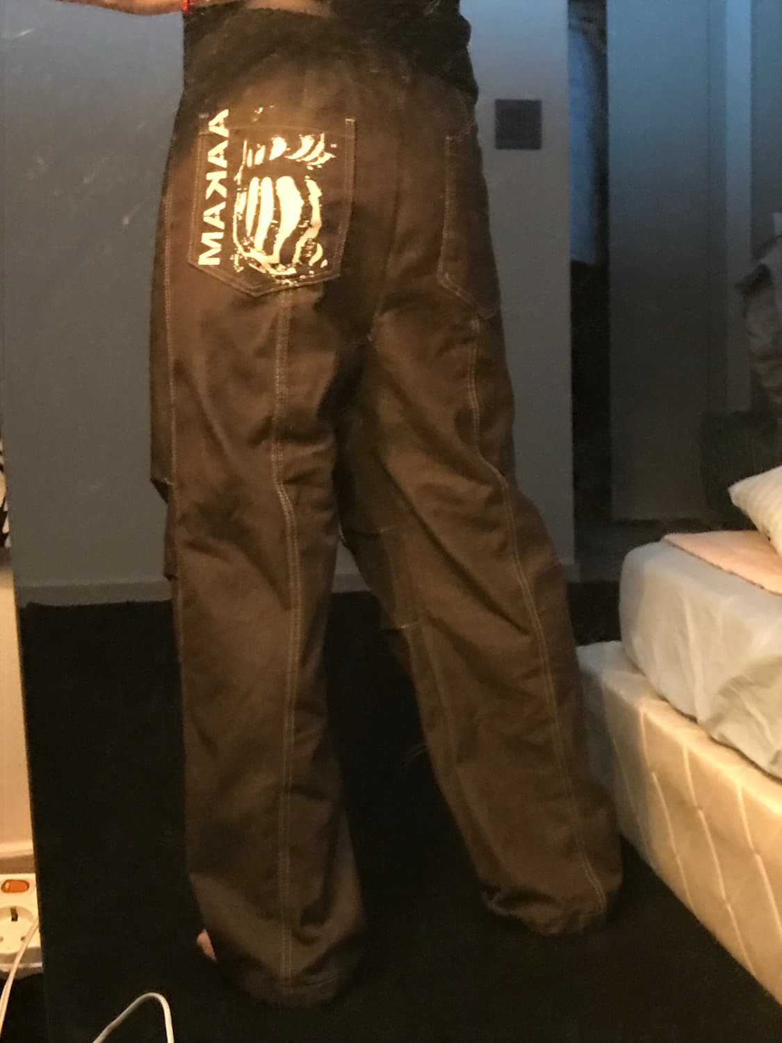 아캄 핀턱 데님 브라운 상품이미지2