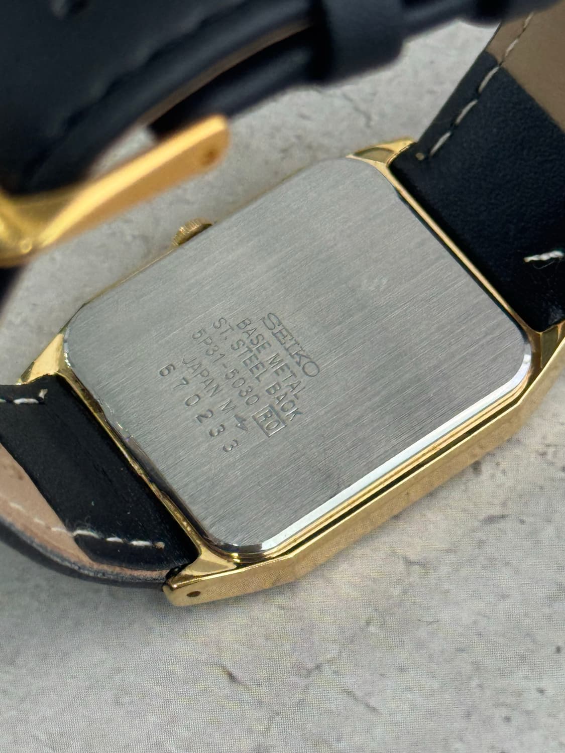 80s 빈티지 세이코 탱크 쿼츠 상품이미지8