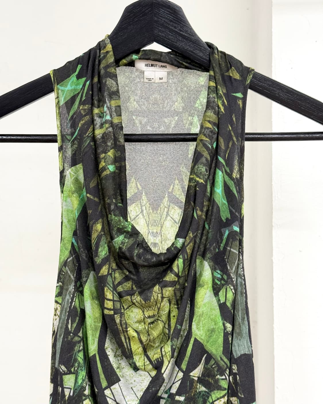 헬무트랭 시카대 프린트 슬릿 오버랩 맥시 드레스 상품이미지2