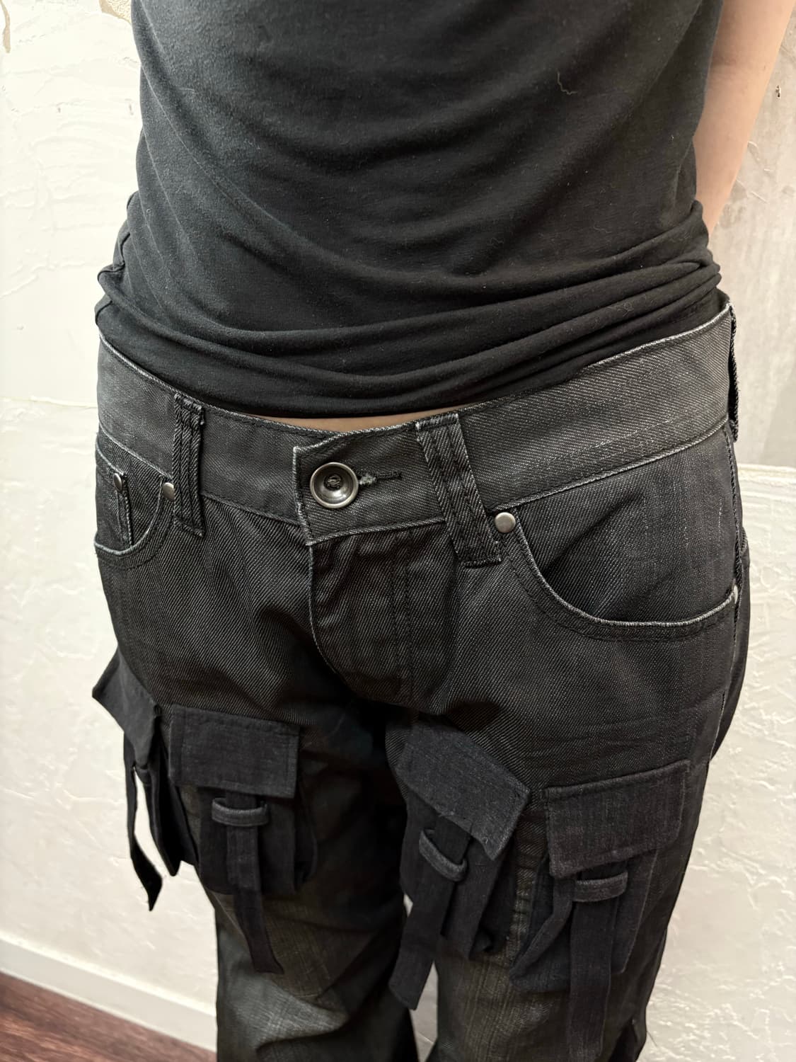 incision line bootcut cargo pants 상품이미지2