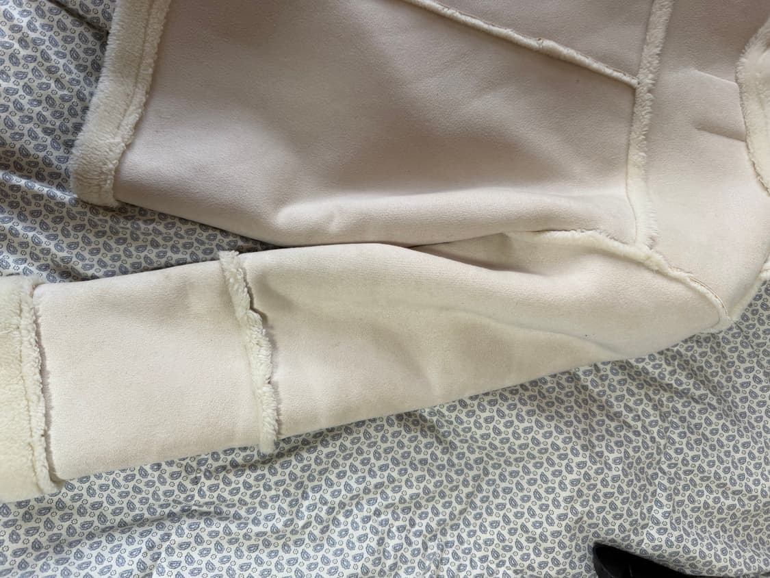 흰색 무스탕 S 상품이미지6