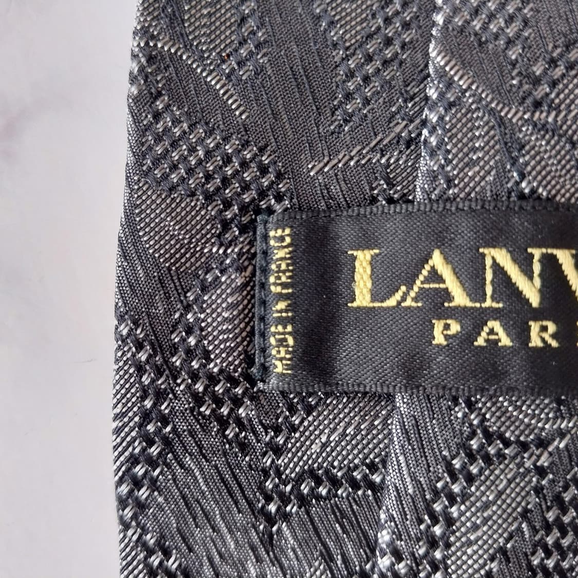 랑방 실크 자카드 나뭇잎 패턴 넥타이 9.5cm A+등급 K1722
 상품이미지10