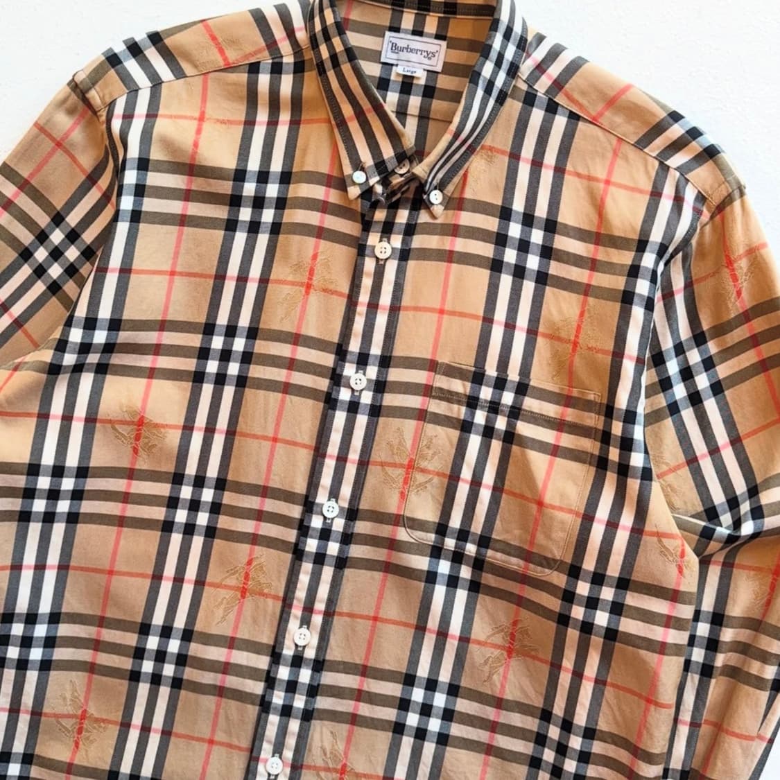 버버리 기마로고 노바 체크 셔츠 상품이미지5