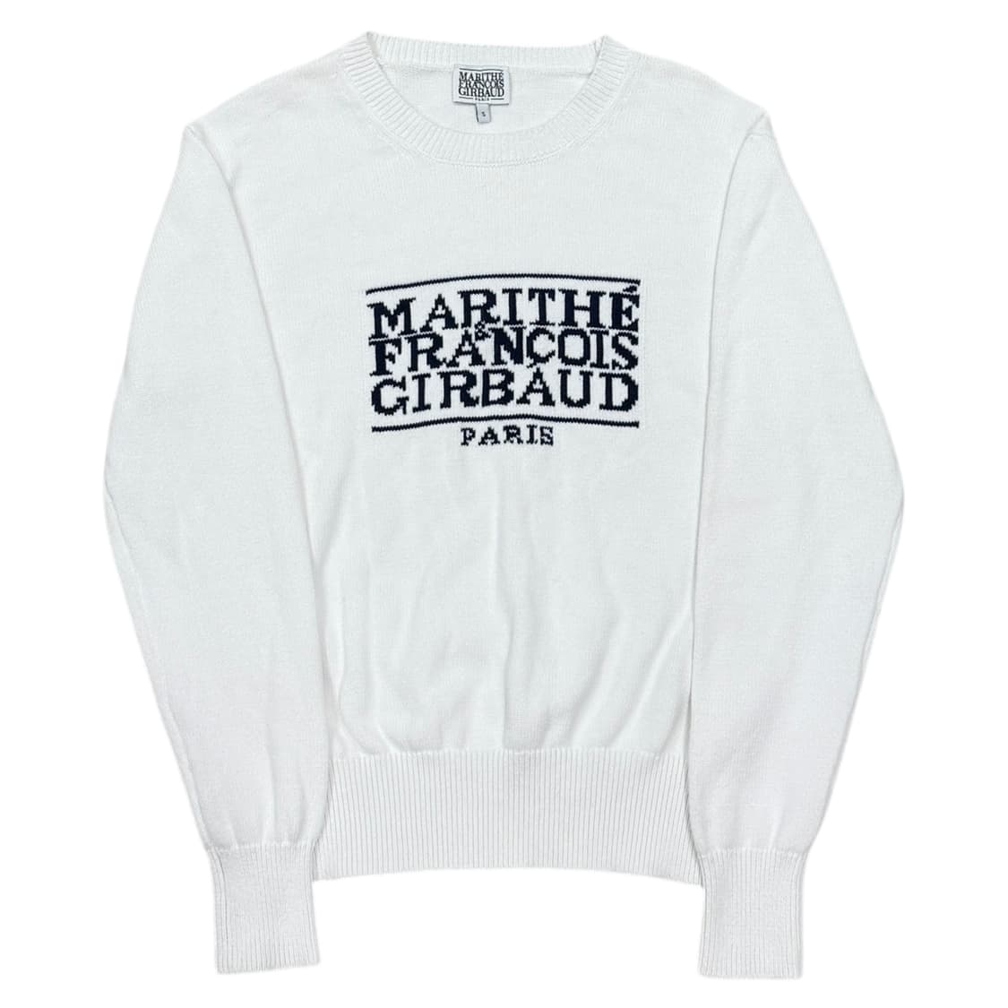 마리떼프랑소와저버 로고 니트 화이트 S 상품이미지1