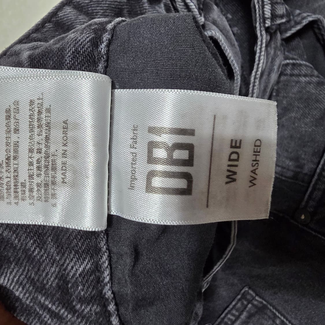 (33)플랙 lots 그레이 워시드 데님 팬츠  상품이미지6