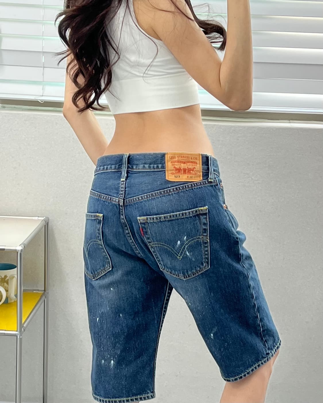 (허단41)리바이스 503 페인팅 반바지-M2348 상품이미지2