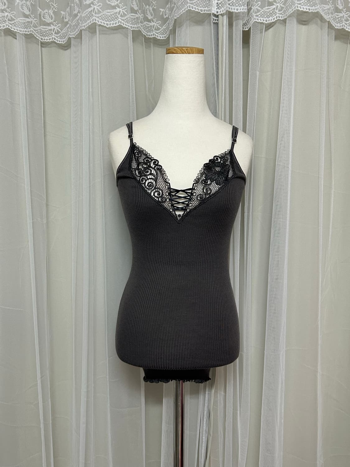 Sov. 오리엔탈 페어리 아일렛 리본 레이스 나시탑 상품이미지2