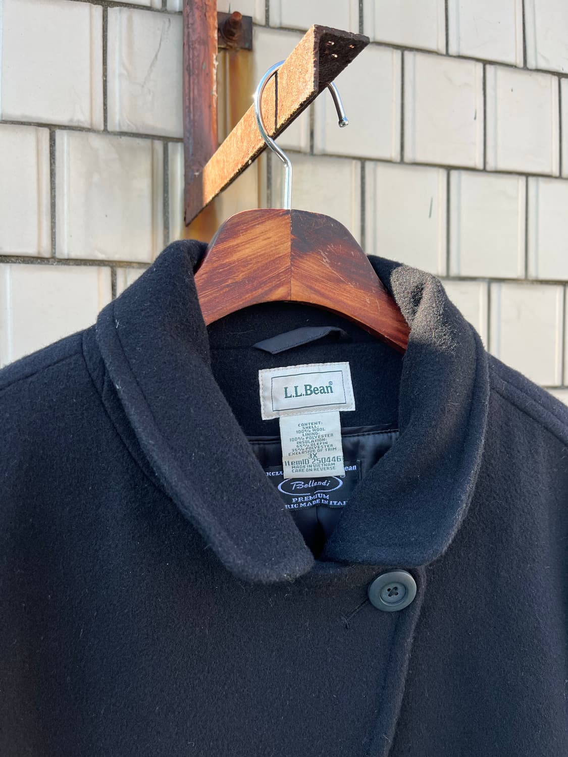 90s LL.bean 울 롱코트 상품이미지4