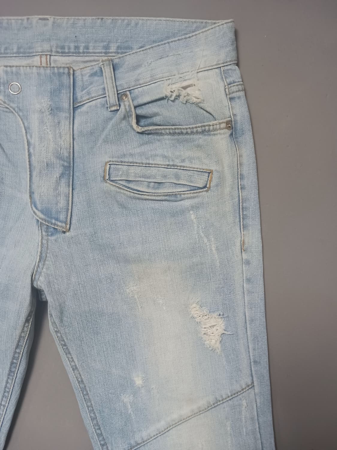 [32] 발망 연청 디스 바이커진 청바지 상품이미지4