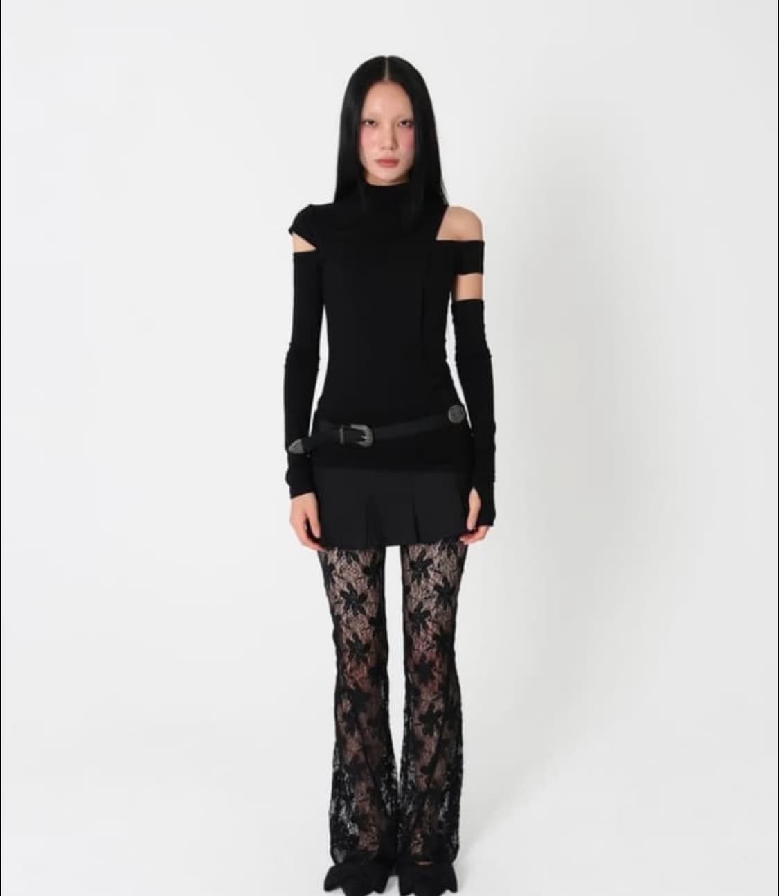 시오서울 sio seoul 카울 넥 워머 롱 슬리브 (블랙) 상품이미지5