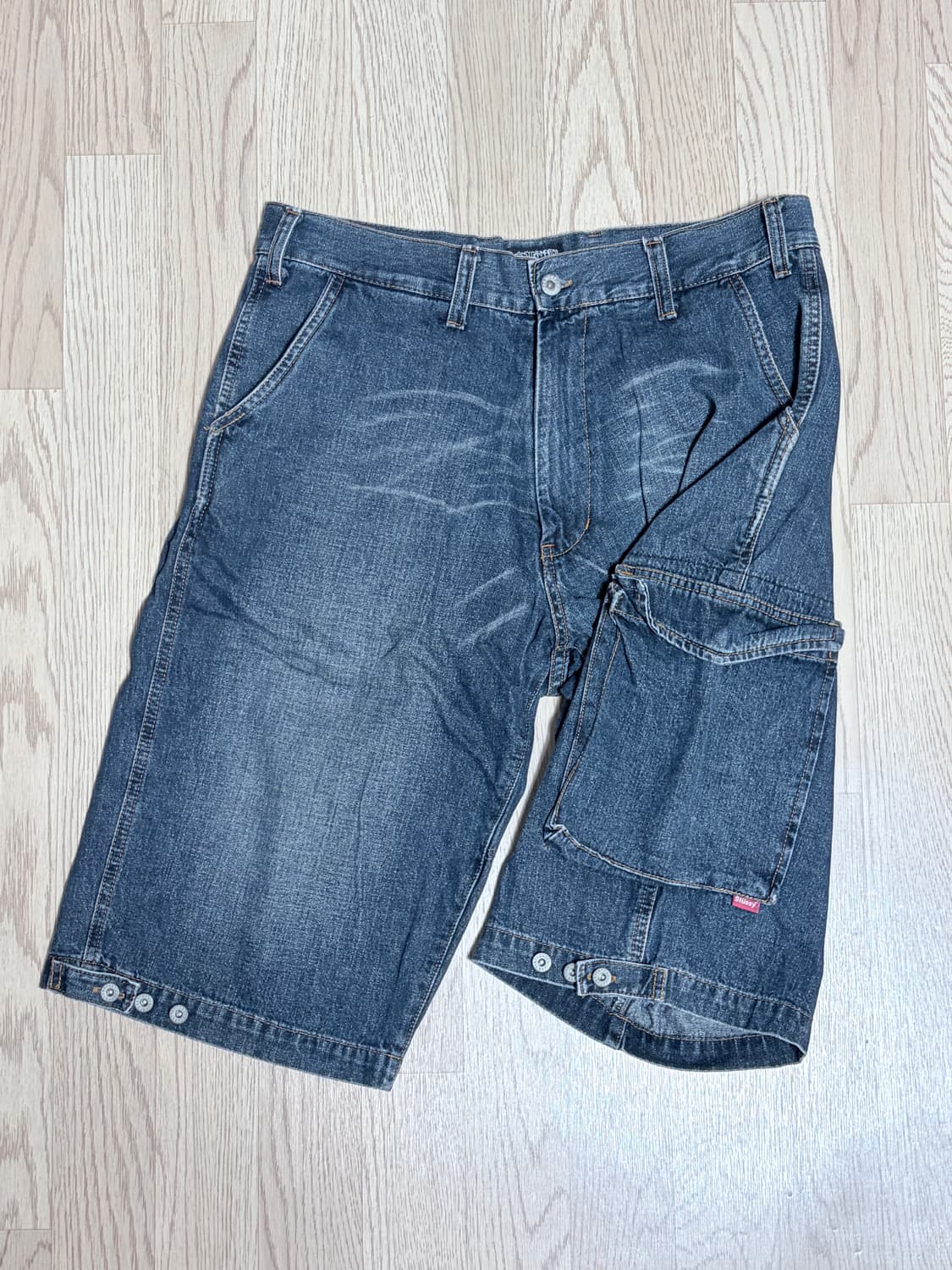 [32] 00년대 올드 스투시 워크기어 데님 워크 쇼츠 상품이미지2