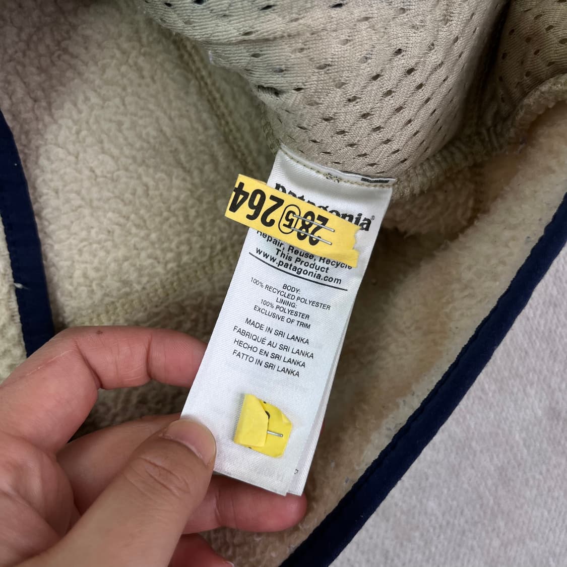 95 파타고니아 레트로 양털 플리스 조끼 집업 상품이미지4